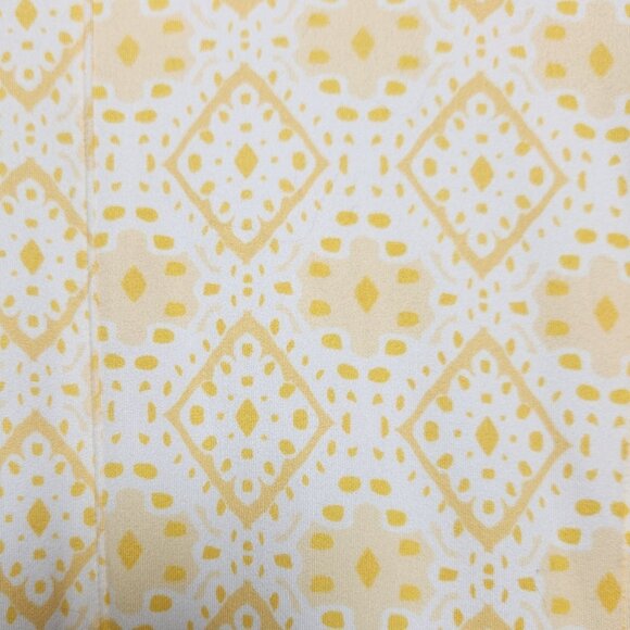 Cuddl Duds 1XP Maxi Dress Yellow Wht Flexwear Jersey Paneled Sleeveless No Belt - Picture 3 of 7